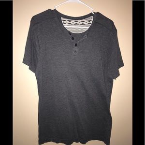 H&M, Blue, Large, Two Button T-Shrit